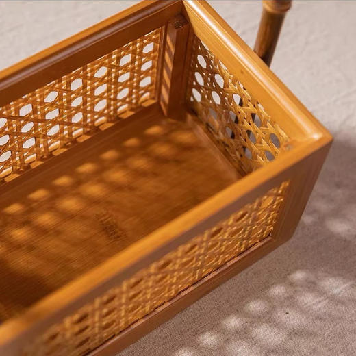 RW 家用客厅抽纸盒手提式家居楠竹餐巾盒茶桌功夫禅意装饰摆件纸巾盒 商品图3