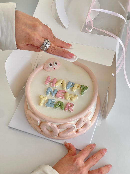 2025跨年心形蛇年蛋糕 商品图1