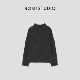 ROMI STUDIO环保优可丝依翡丝混纺加绒弹力立领卫衣 RWCSSG1609