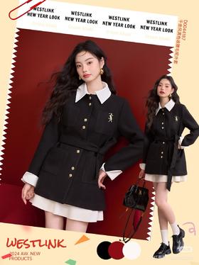 减龄学院风大衣，千金感简直不要太重