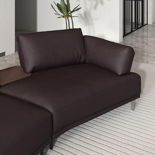 顾家家居整装 意式极简 皮艺固定沙发 KZ.1051路易 商品图4