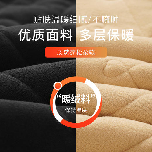 【400g加厚】秋冬加绒加厚保暖裤女东北抗寒棉裤女绗缝加固6610女士绗缝保暖裤 商品图4