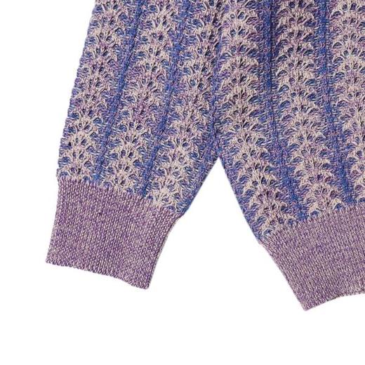 秋冬季新款时尚个性复古混色圆领毛衣慵懒宽松套头针织衫情侣 商品图4