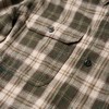 ROMI STUDIO“美式复古”莱赛尔棉混纺磨毛翻领格纹衬衫 431C5105 商品缩略图3
