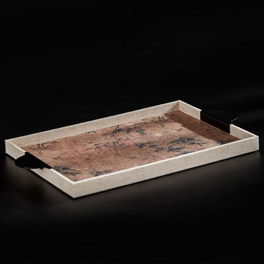 RW 新中式甲骨文装饰盒收纳盒托盘装饰摆件 商品图0