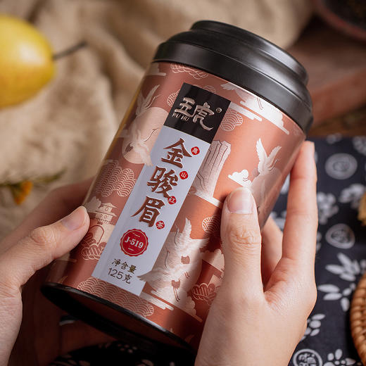 【送礼】茶叶 红茶 金骏眉  浓香型 散罐装 茶饮  五虎  500g 商品图6