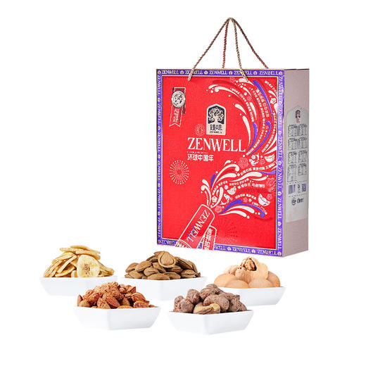 臻味年货  1.55kg环球中国年坚果 礼盒 商品图0