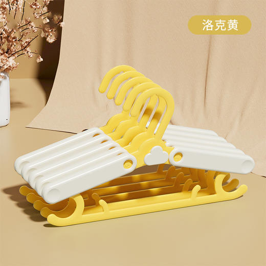 儿童衣架多功能新生婴幼儿宝宝专用伸缩晾衣架小号家用防滑挂衣撑 商品图7