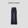 ROMI STUDIO“工装美学”绵羊毛棉混纺加绒厚款牛仔裤 RW24AX80835 商品缩略图0