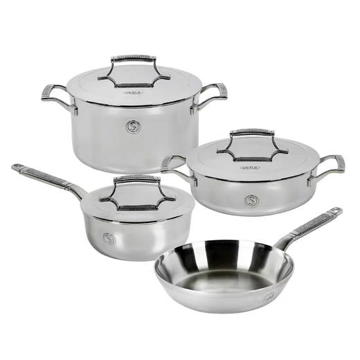 美国SAVEUR不锈钢汤锅煎炒锅单柄煲烹饪厨具家用锅具套装 商品图4