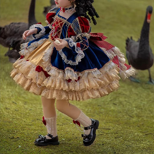 裁缝学苑TQ136公主女童连衣裙洛丽塔裙子纸样儿童新款礼服裙样板 商品图3