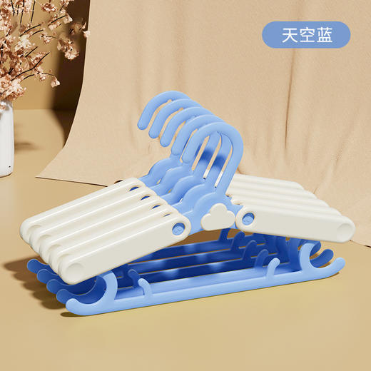 儿童衣架多功能新生婴幼儿宝宝专用伸缩晾衣架小号家用防滑挂衣撑 商品图6