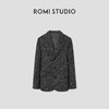 ROMI STUDIO“自我轮廓” 绵羊毛混纺硬挺宽松西装外套 RW24WWH0845 商品缩略图4