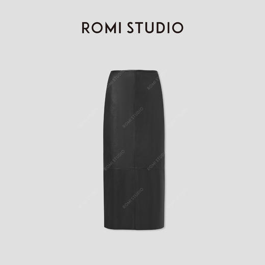 ROMI STUDIO“棕标甄选”英国进口绵羊皮油蜡软糯皮半裙RW24AX80723 商品图0