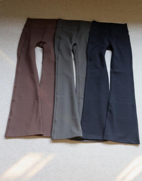 You Need 请拿好 哈！妞子滴 HF 高腰无T线 小薄绒的 微喇 打底裤 3色入