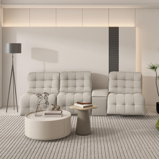 顾家家居整装 现代时尚 布艺功能沙发 KZ.9051泡泡芙 商品图3