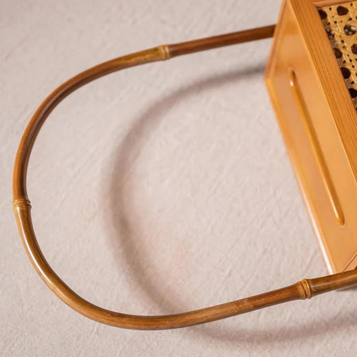 RW 家用客厅抽纸盒手提式家居楠竹餐巾盒茶桌功夫禅意装饰摆件纸巾盒 商品图2