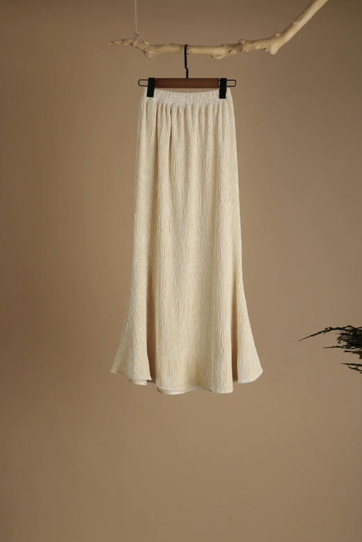 丝绒百褶鱼尾半裙 商品图0