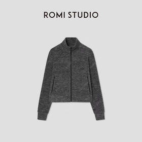 ROMI STUDIO“美式休闲”摇粒绒花纱弹力立领休闲外套 RW24AS90928
