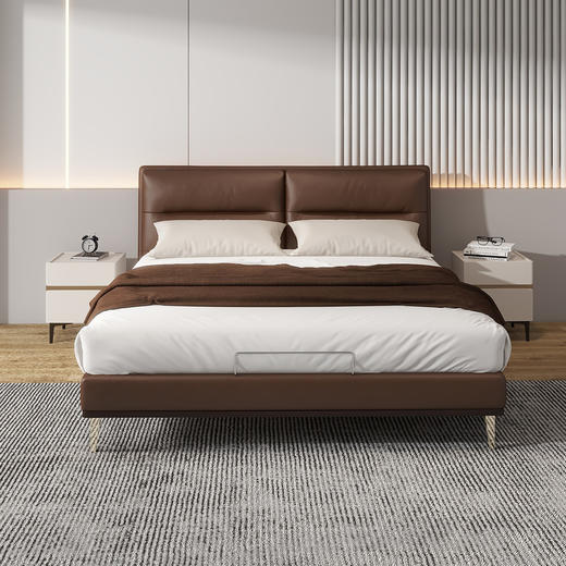 顾家家居整装 现代舒适 皮艺软床 KZ.B1070PQ3云岭 商品图2