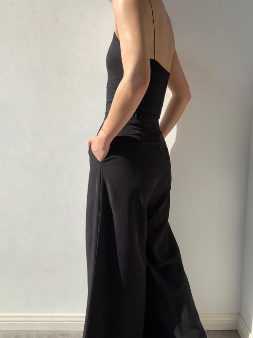 ranyepersonal｜pants 斜纹廓形黑色长裤  [ 黑TOUCH24TR01-1 ] 商品图1