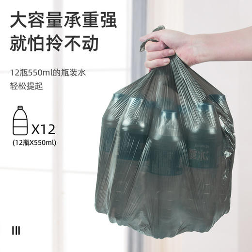 2卷100个装【直面尖硬，不惧硬物！】蓝漂我爱我家，加厚垃圾袋；承重超强，断点式设计，多色可选，不露底不漏水，吸收异味。家庭、餐厅、办公室必备神器！ 商品图2