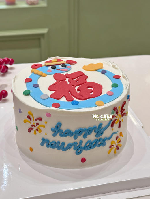 2025蛇年福字卡通蛋糕 商品图2