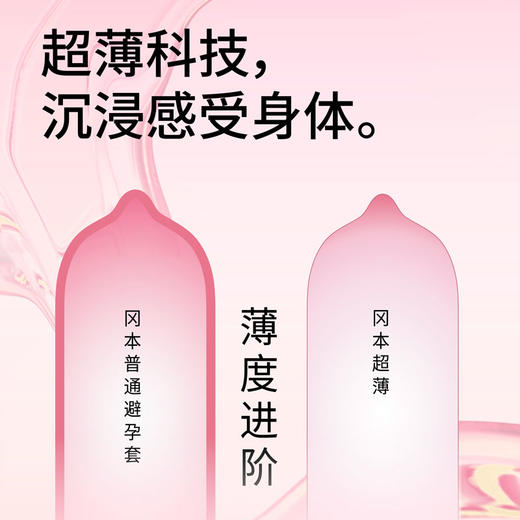 冈本粉润超薄裸入避孕套 商品图2