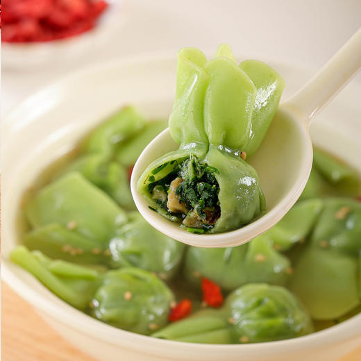 妙维根 荠菜香菇/芹菜香干鲜汤小馄饨 188g*3袋（20个/袋） 商品图2