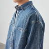 墨麦客男装2024春秋季新款日式衬衫牛仔夹克男士休闲宽松外套男。 商品缩略图2
