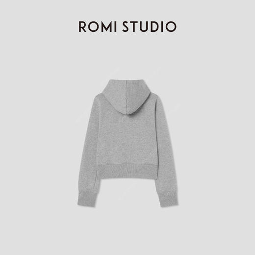 ROMI STUDIO“美式休闲”运动休闲加绒短款连帽卫衣外套RW24AS90932 商品图1