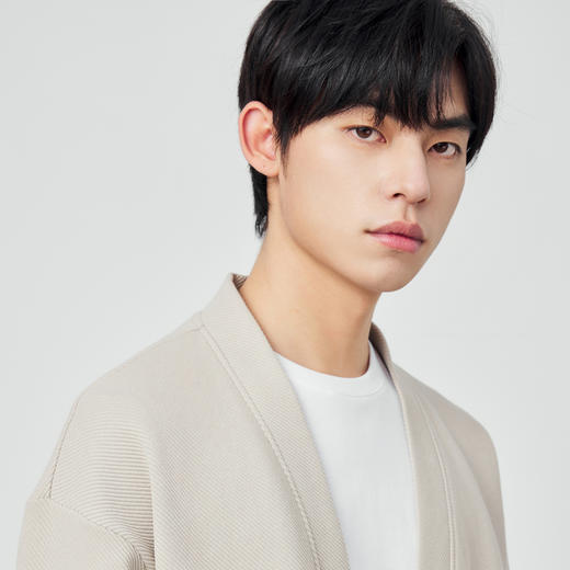 墨麦客男装重磅针织卫衣开衫春季新款宽松休闲V领外套男潮流55502 商品图2