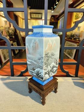 粉彩快雪时晴小镶器