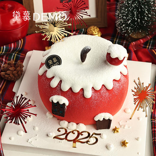 苹果小雪屋·创意主题奶油蛋糕| Apple snow house 商品图0