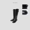 THESOONG"超模骑士靴"小牛皮圆头百搭皮圈高筒靴 HWXZ6012 商品缩略图1