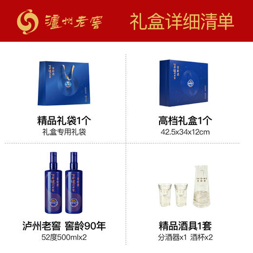 泸州老窖 窖龄90年 浓香型白酒 52度500ml 礼盒装 商品图6