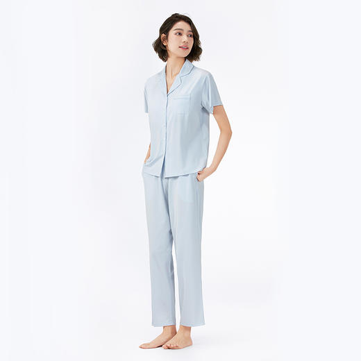 都市丽人女士莫代尔短袖套装薄棉莫拉架亲情蜜语眠眠衣短袖类LHH0A1 商品图6