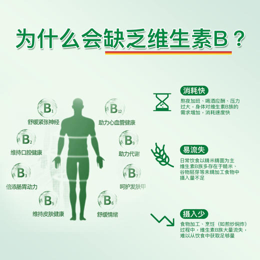 野兽优选｜Jamieson健美生基础款非全活性配方复合维生素B族缓释片B100 60片/瓶（跨境海淘商品不支持7天无理由退换） 商品图4