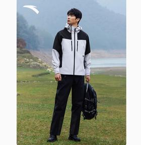 安踏（ANTA）x国家地理硬壳厚外套男运动外套风衣宽松防风防水上衣152516607