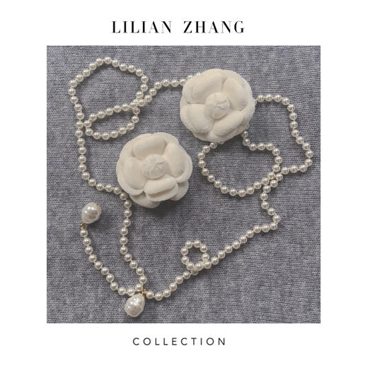 LILIAN ZHANG ——法式浪漫——山茶花胸针优雅腰链配饰 2413009 商品图2