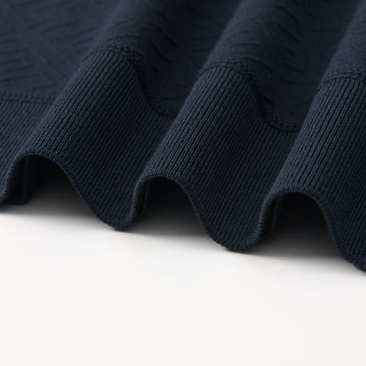 【肌理提花】罗蒙秋冬经典条纹衬衫男长袖假两件针织衫男衬衫中老年爸爸装 商品图5