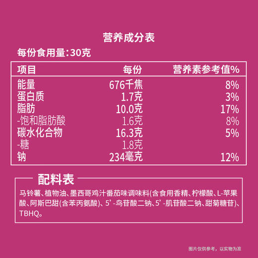 乐事薯片墨西哥鸡汁番茄味40g 商品图3
