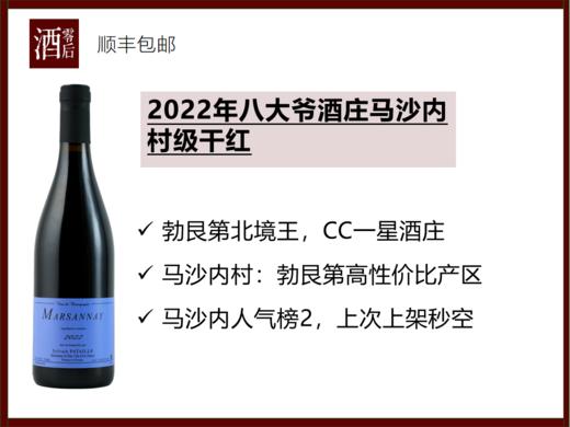 【碾压Bizot】2022年勃艮第八大爷希尔文巴泰酒庄马沙内章节特酿/村级黑皮诺干红 商品图1