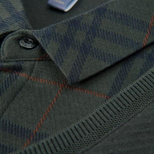 【肌理提花】罗蒙男士秋冬经典格子衬衫男长袖假两件针织衫男衬衫中老年爸爸装 商品图9