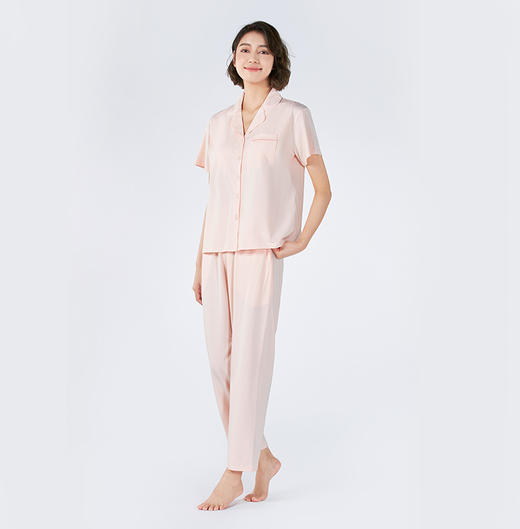 都市丽人女士莫代尔短袖套装薄棉莫拉架亲情蜜语眠眠衣短袖类LHH0A1 商品图3