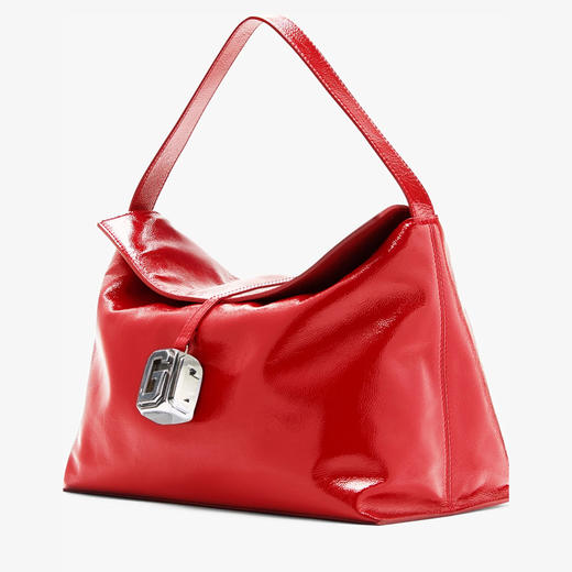 GCDS 女士皮革 Mega Comma 手提包 红色 A2CW5006AE149 商品图1