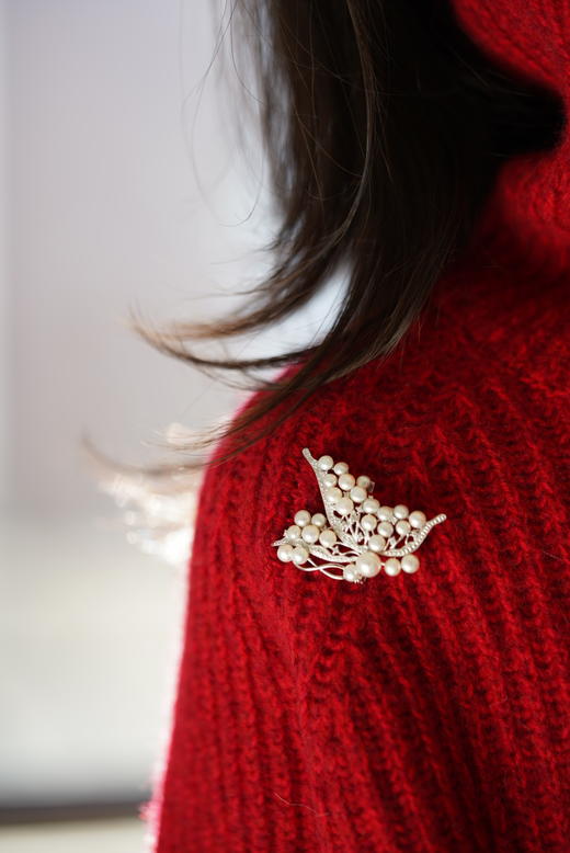 珍珠胸花「蝶舞」 商品图1