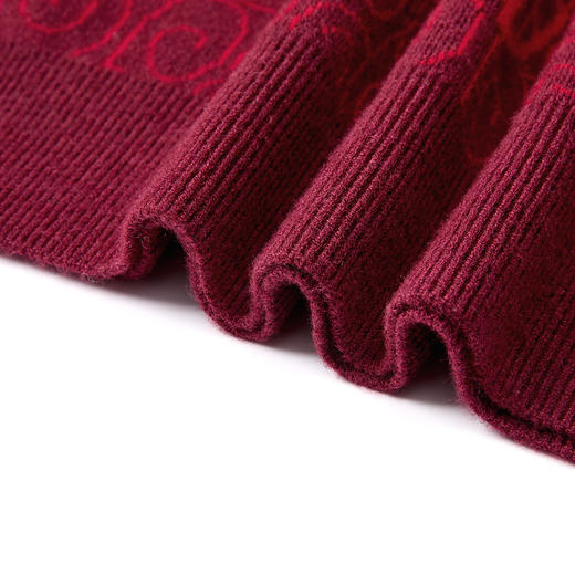 罗蒙男士秋冬复古新年毛衣男加厚保暖时尚百搭毛衫男士针织衫男士毛衣 商品图5