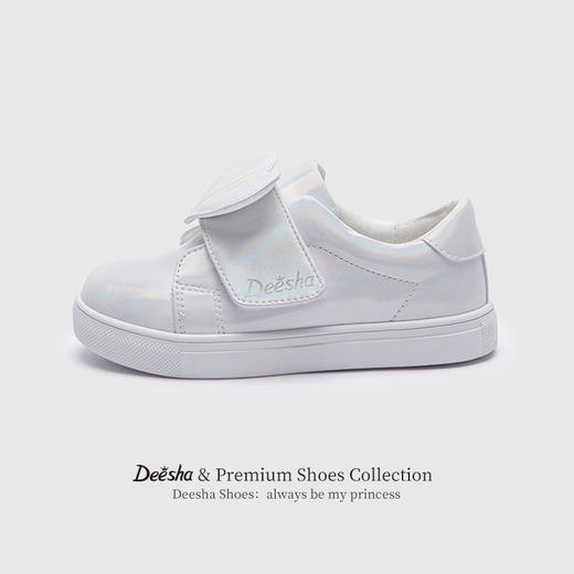 笛莎Deesha 女童童鞋2025春新款时尚洋气透气低帮板鞋 商品图0