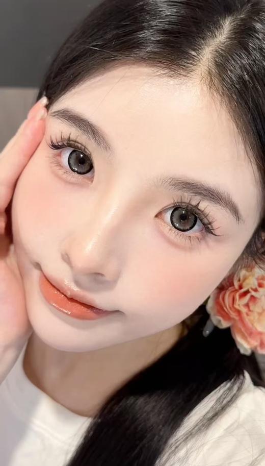 <月抛大直径>KIKICON-茉莉奶白灰 -14.5mm【月抛 0-1000度 含525/575】 商品图4